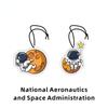 Cute Astronaut Car Fragrance Piece Cartoon Car Rearview Mirror Hanging Perfume Piece Pendant Ornament Car Interior Decor Pendant