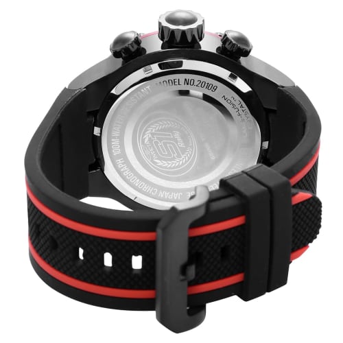 Invicta Men's 20109 S1 Rally Stainless Steel Black and Red Watch