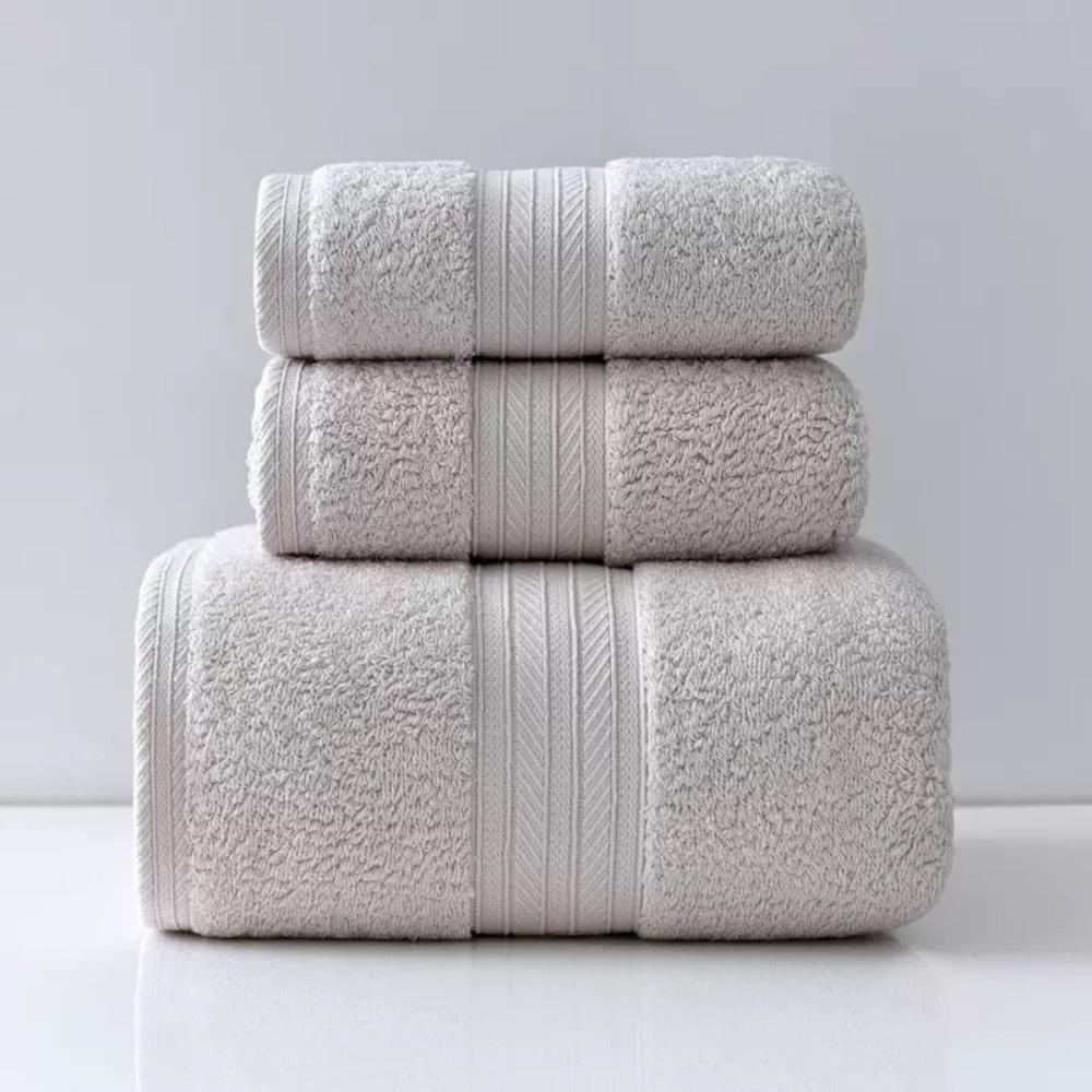 Spot large thickened cotton souvenir towel hotel men's sports face towel plain color broken gear water absorption