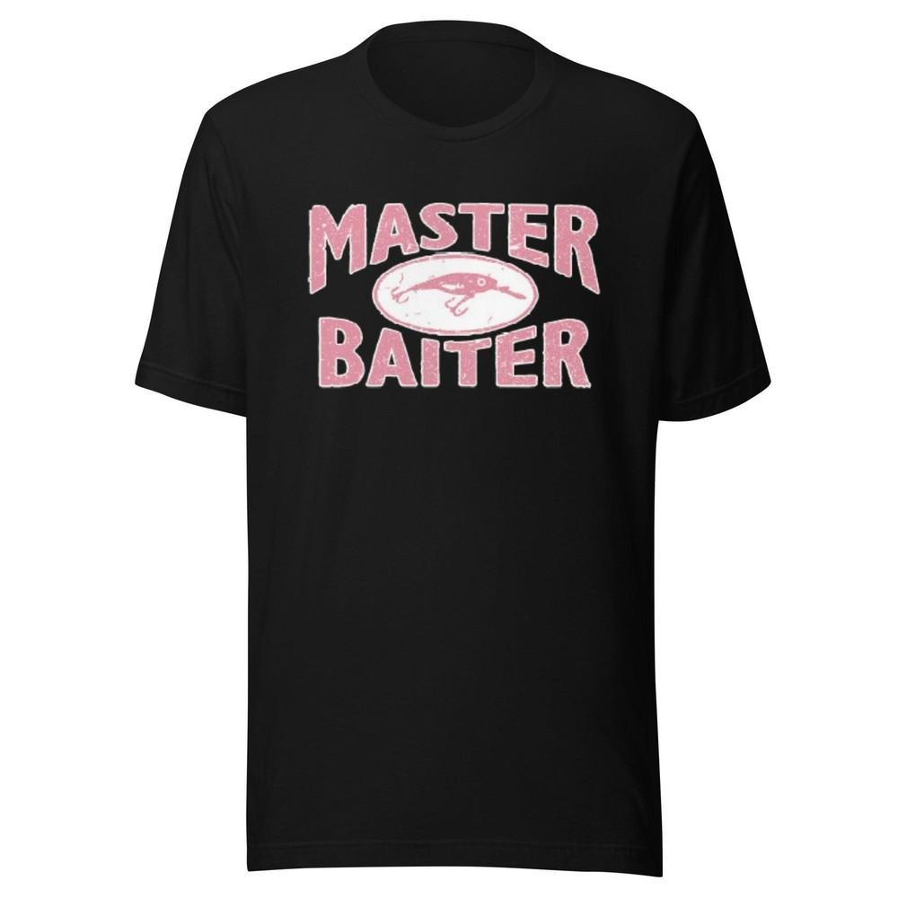 Fishing T-Shirt Master Baiter Short Sleeve Ultra Soft 100% Cotton Tee Unisex T-Shirt XXXL