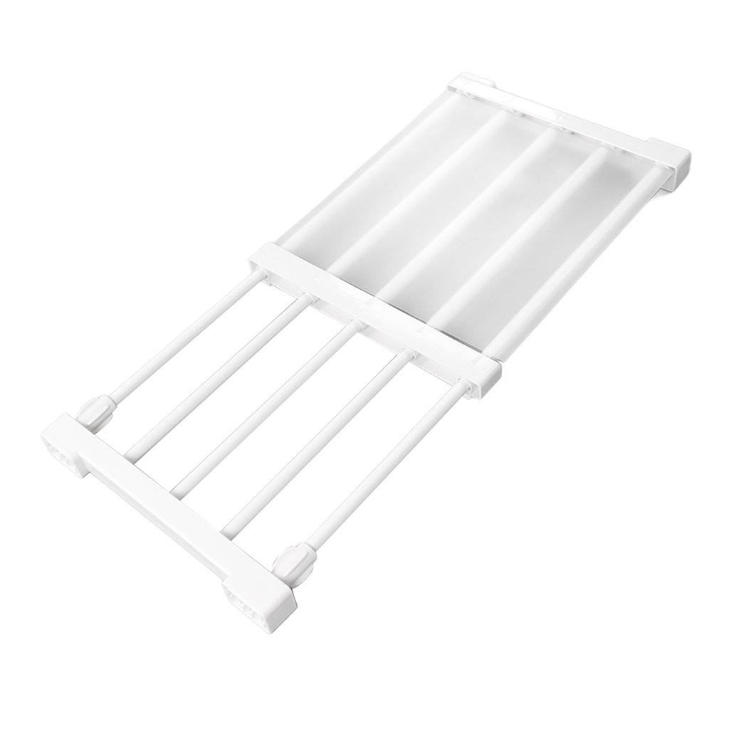 Closet Tension Shelf Expandable Nail Cabinet Divider Storage Rack for Wardrobe Cupboard