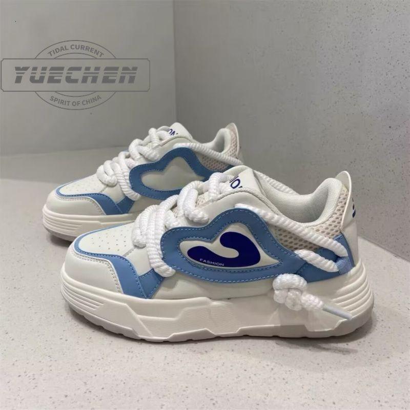 

2025 новая платформа инс стиль колледж контрастный цвет ретро кроссовки папы женские уличный тренд пара кроссовки для бега 40 синий