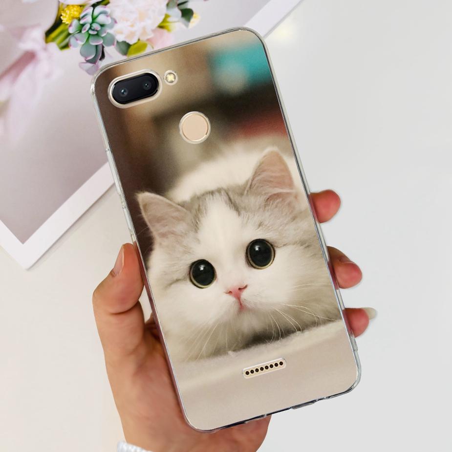 For Xiaomi Redmi 6 6A Case Cute Painted Cover Clear Silicone Phone Case Soft TPU Shell For Redmi 6A Redmi6 Redmi6A Fundas Bumper