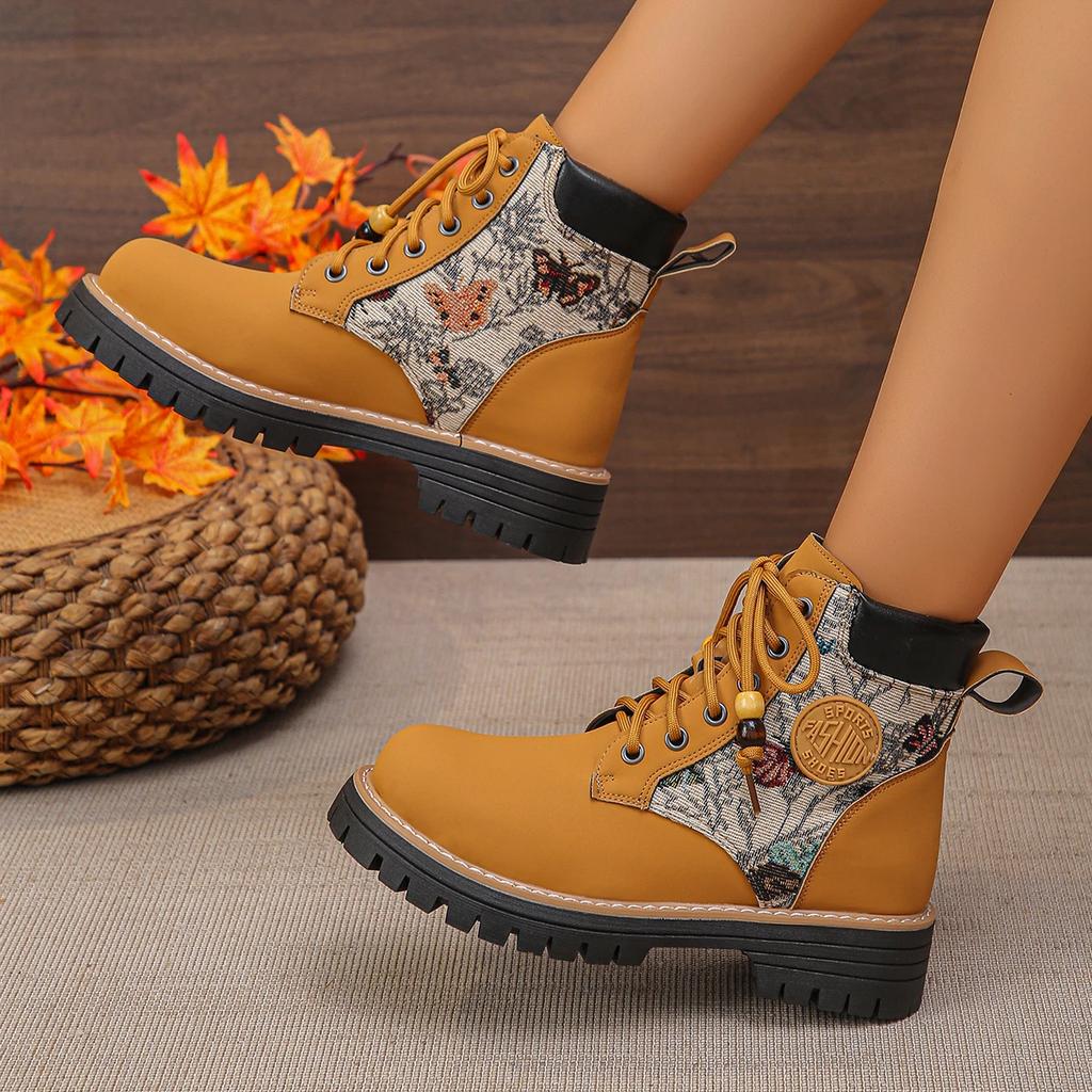 Fashion 2025 New Women Ankle Boots Outdoor Luxury Brands Classic Boots Women High Top Motorcycle Shoes Designer Casual Women Shoes