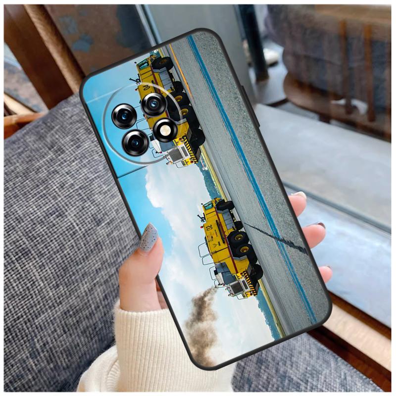 Fire Truck Case For OnePlus 13 15 13R 13T 12 12R 11 9 10 Pro 10T 8T Nord 5 CE 2 3 4 Lite N20 N30 Coque