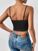 Casual ank Top V Neck Crop Tops Frauen Sommer Camis Einfarbig Leibchen Mode Rohr Weibliche Ärmellose Gestellte Weste Y2k