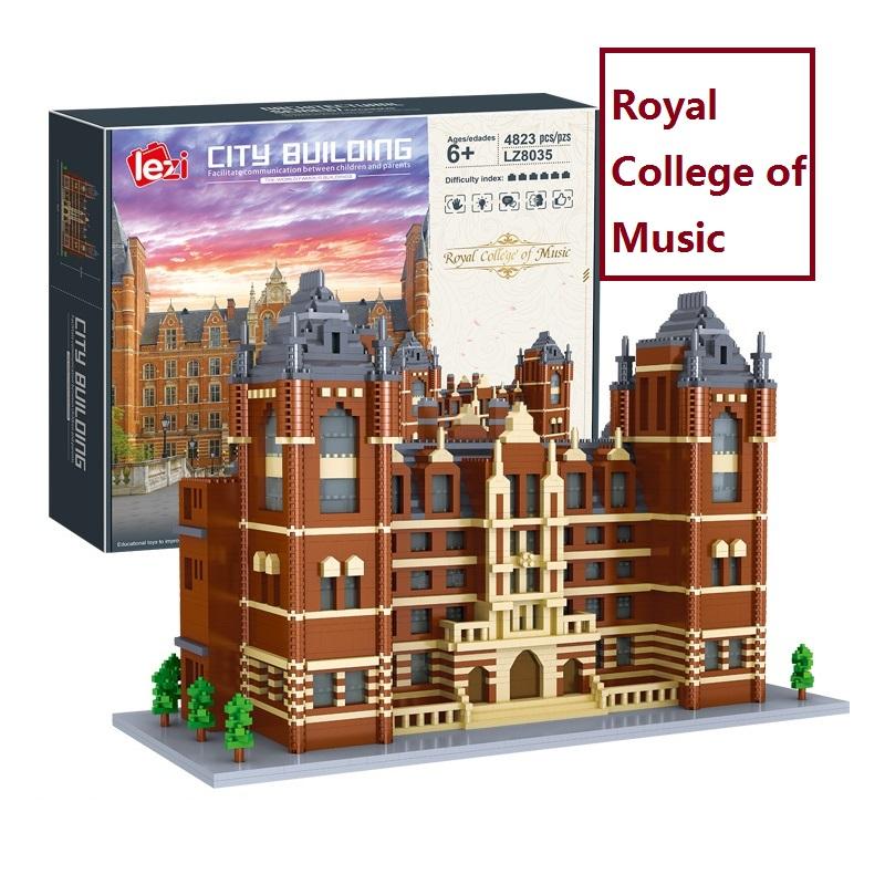 Lezi Mini Blocks Schoole Architecture Adult Assembling Building Bricks Toys For Boy Present Educational Gifts University Model