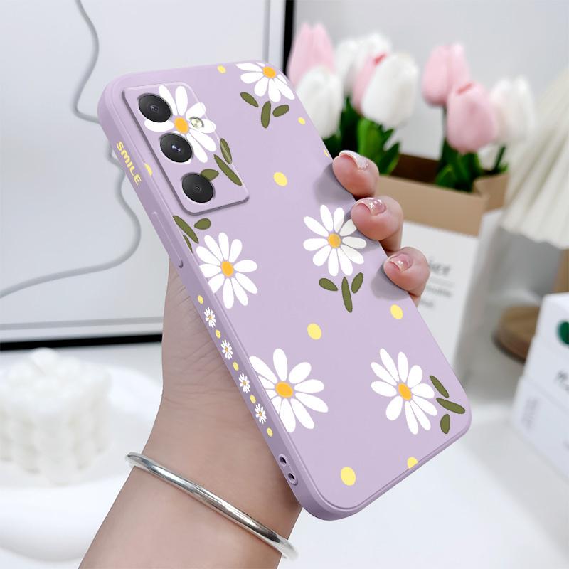 Elegant Daisy Phone Case For Samsung Galaxy A56 A36 A26 A16 A06 A17 A07 A55 A35 A25 A15 A05 A54 A34 A24 A14 A04 4G 5G Cover