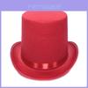 High Top Jazz Hat With Short Brim For Stage Performances And Cosplay