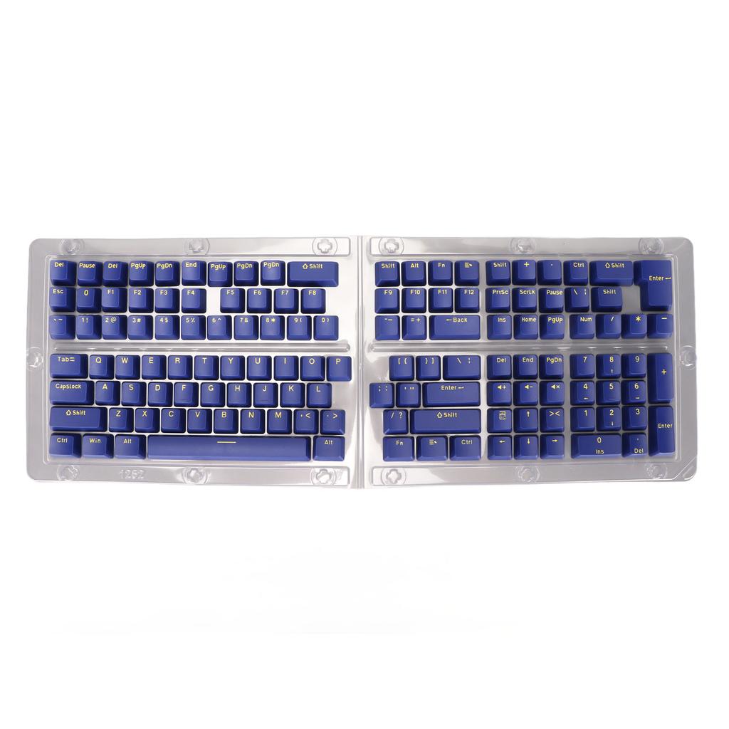 132 Key PBT Keyboard Keycaps OEM Height Secondary Injection Molding   Combination Matte Keycaps for Mechanical Keyboard