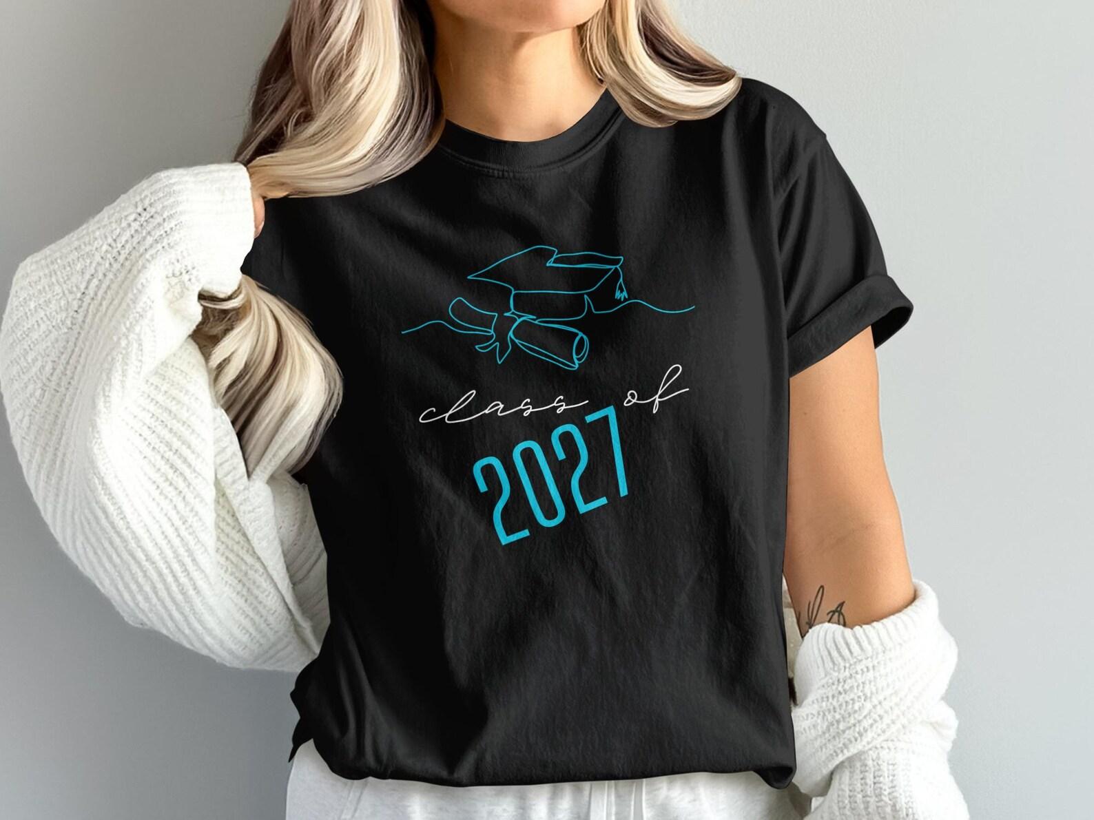 Class of 2027 Graduation T-Shirt | Minimalist Senior Year Tee | College Graduate Gift XL