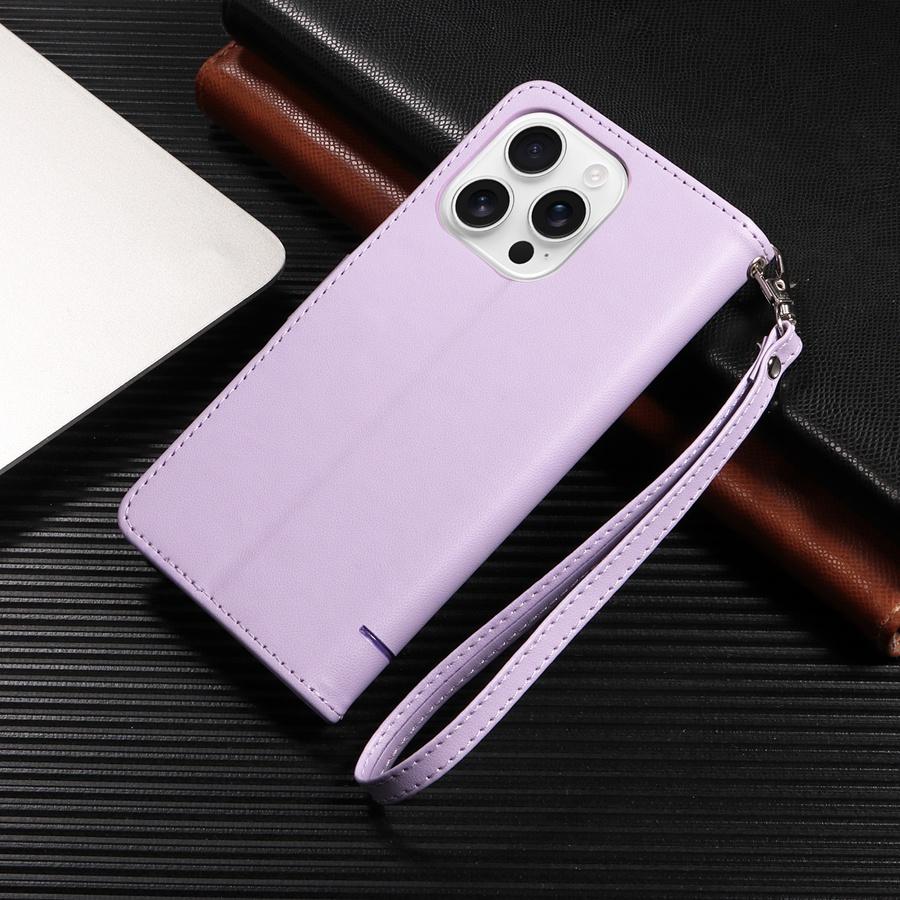 IPhone/Samsung/Xiaomi Redmi 3 için Bileklikli Sevimli Kabartmalı Kedi ve Kelebek Cüzdan Kılıf Kart Yuvaları ve Nakit Cebi Destek Ayaklı Telefon Kılıfı