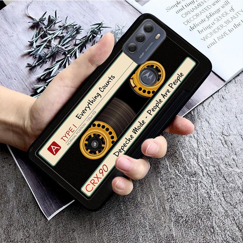 

Cassette tape Battery Case For Moto G Stylus 5G G Play G35 G45 G54 G24 G86 G04S E13 E14 E32 E32S Moto G86