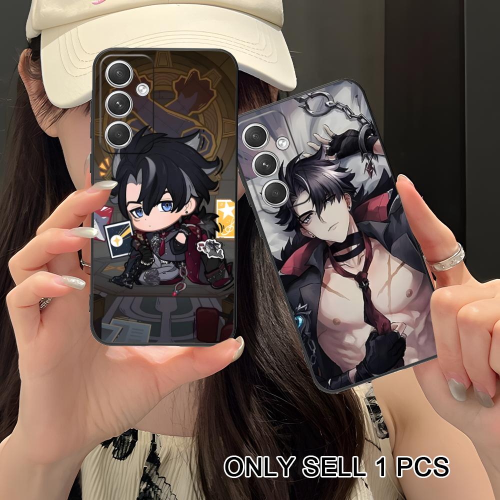 Game GI Wriothesley Matte Mobile Phone Case for Samsung Galaxy S26 S25 S24 S23 S22 S21 S20 Note20 Plus FE Ultra Colorful Cover
