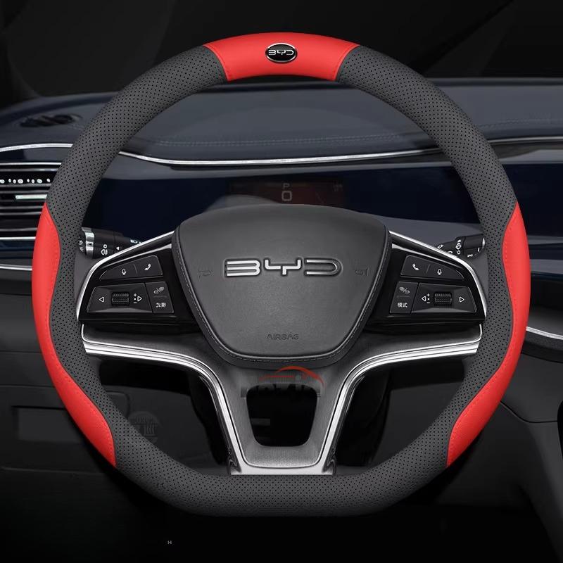 Leder Auto Lenkradabdeckung für BYD Seal U Dmi Innenzubehör BYD Sealion 5 7 2025 2026 Lenkradabdeckung