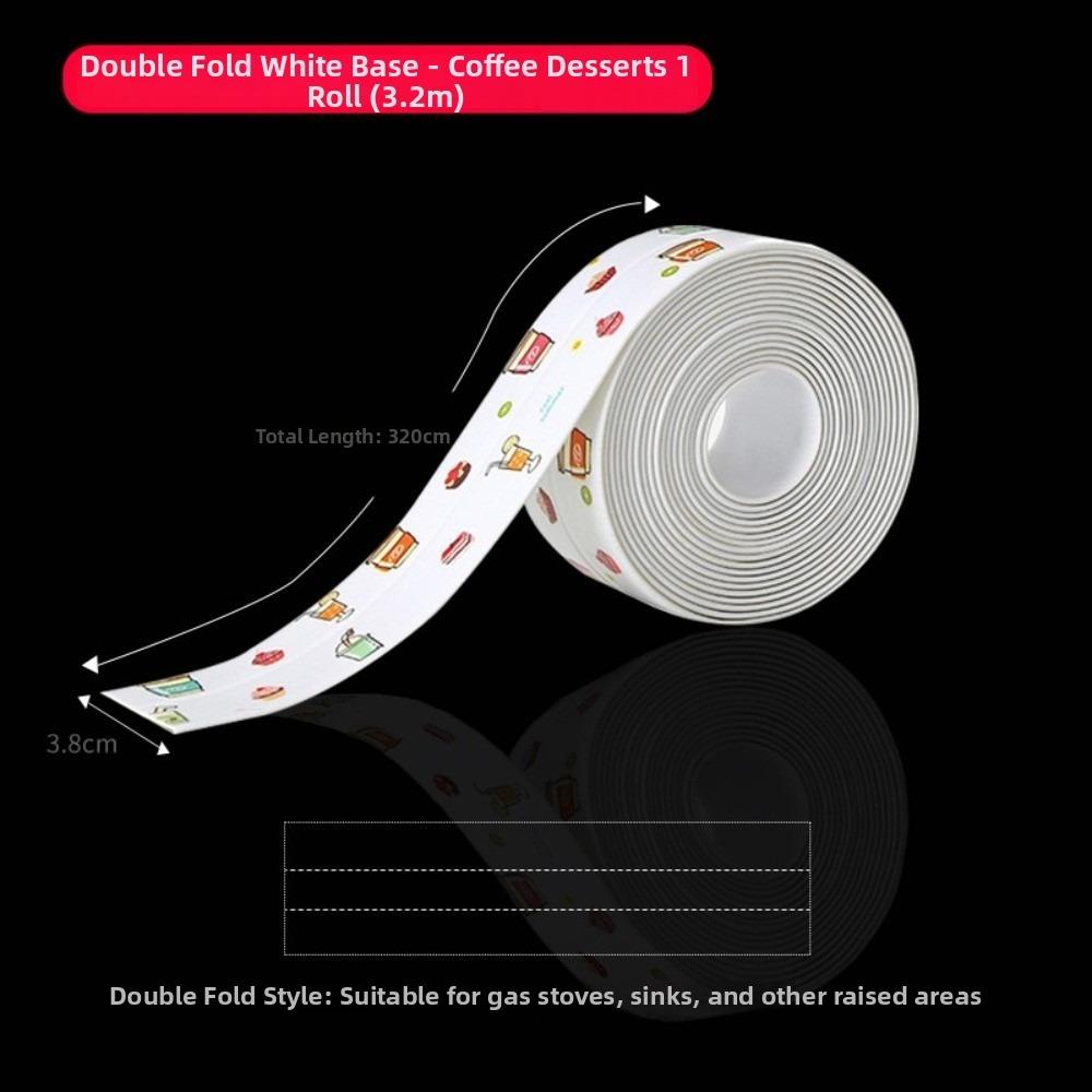 

1 Roll New PVC Bathroom Sealing Tape 50/38mm Self-adhesive Shower Tub Tape Stain-resistant Waterproof Sink Gap Tapes Home Use