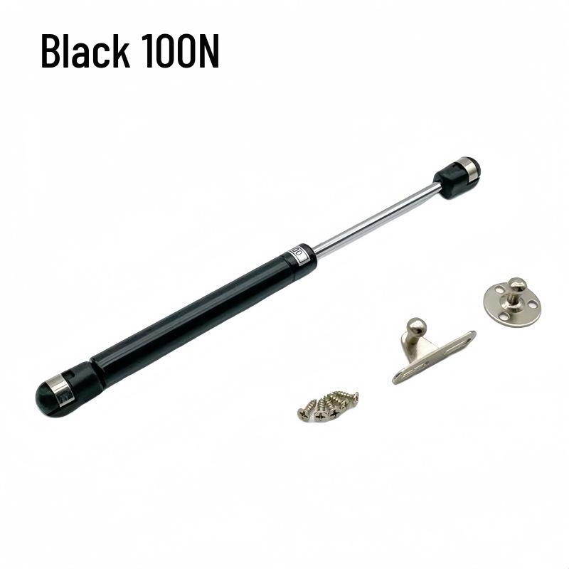 Black Hydraulic Pneumatic Gas Spring Support Rod for Cabinet Doors and Meter Boxes
