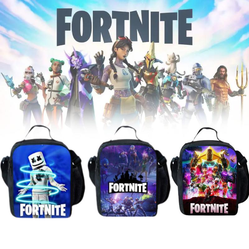 Insulated Game Cartoon Lunch Bag Snack Picnic Travel Lunchbox School