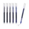 PATIKIL 6 Pcs Gel Pens, 0.5mm Fine Point Needle Tip, Smooth Writing, Quick Dry, Black/Blue Ink, Clear Plastic for Office, Notebook, Journaling