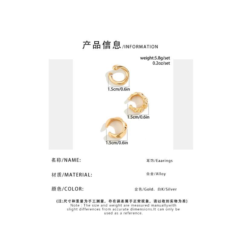 Personalized design Glossy beanie earrings, plain ring pleated water drop stud earrings geometric earrings