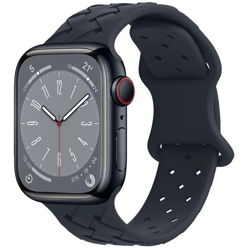 Silikonový řemínek pro řemínek Apple Watch 44 mm 45 mm 49 mm 42 mm 41 mm 40 mm 38 mm řemínek k hodinkám Apple Watch Náramek iwatch Series 3 4 5 6 7 8 9 SE Ultra2