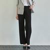Hiikeu Slim Wide Natural Slacks_Black
