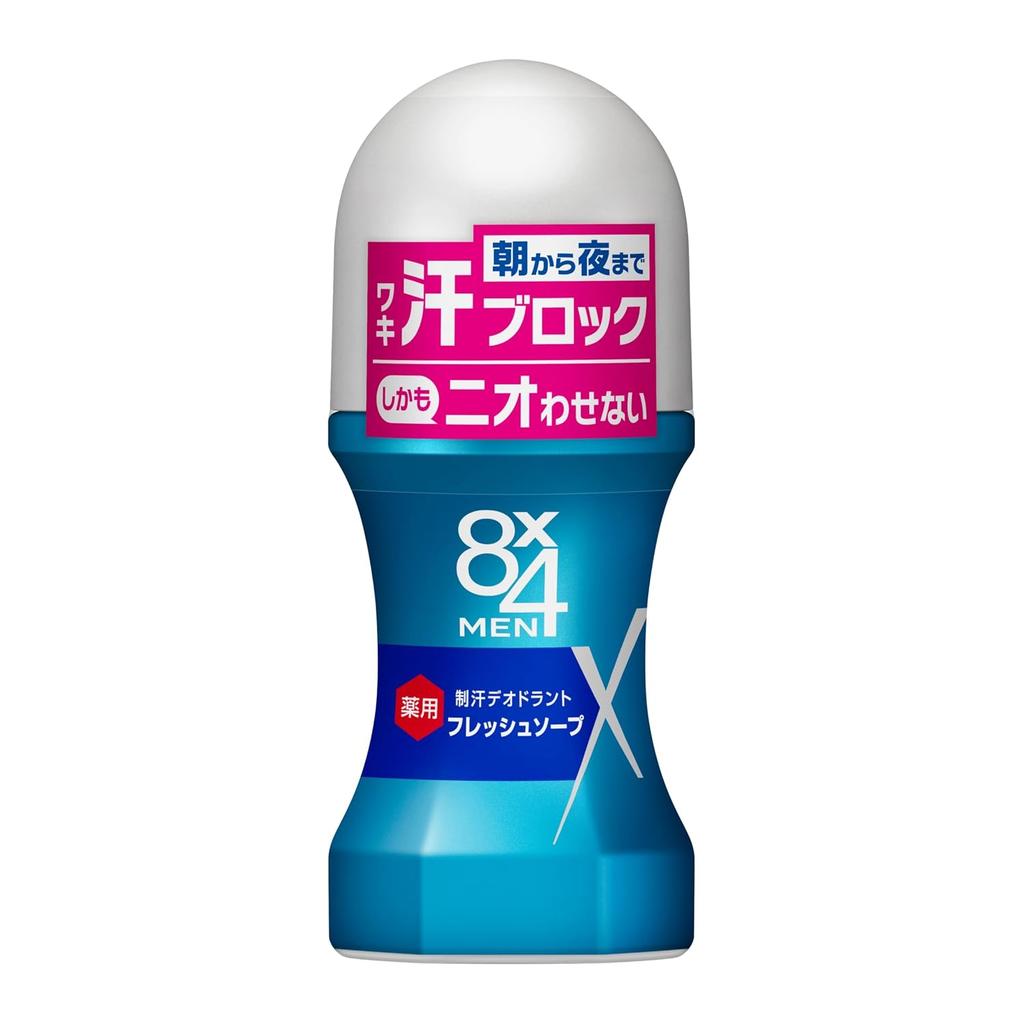 Eight Four 8x4 Men Roll-On Fresh Soap 60ml Mens Antiperspirant Deodorant