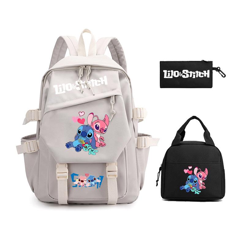 Peripheral Schoolbag Three-Piece Set, Primary And Secondary School Students Backpack, Children'S Lunch Bag, Pencil Bag