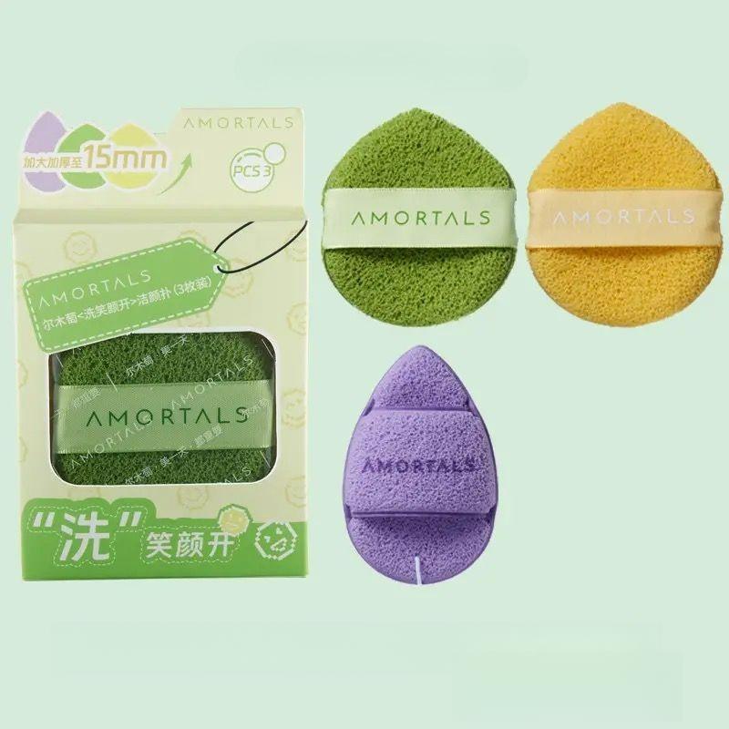 

Набор из 3 многофункциональных спонжей для умывания | Мягкое отшелушивание и инструмент для нанесения масок Water drop style*1