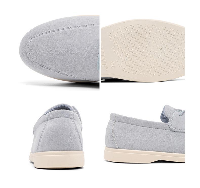 Herr Sommar Casual Slip-On Loafers - Koreansk Mode, Andningsbara, Trendiga, Mångsidiga (B-7)