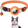 Apple AirTag Protective Pet Collar with Anti-Loss Tracker and Reflective Bell for Cats