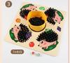 Wooden Hedgehog Puzzle for Kids: Fine Motor Skills & Sensory Training Toy