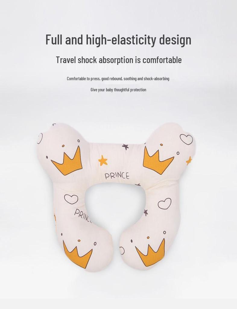Baby Head & Neck Support Pillow - Anti-Flat Head Protection for Strollers & Car Seats