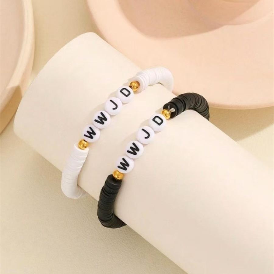 JYL TS Bracelet Fan  Colorful Letter Enhances Passion & Connection ZJ13415 светло-малинового