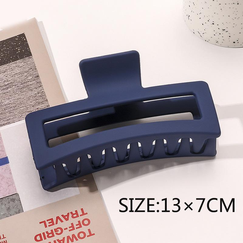 Free Shipping Large Oversize Crab Hair Clips Women Shark Clips Matte  Rectangle Geometric Hair Clips 13cm Big Barrettes Headwear