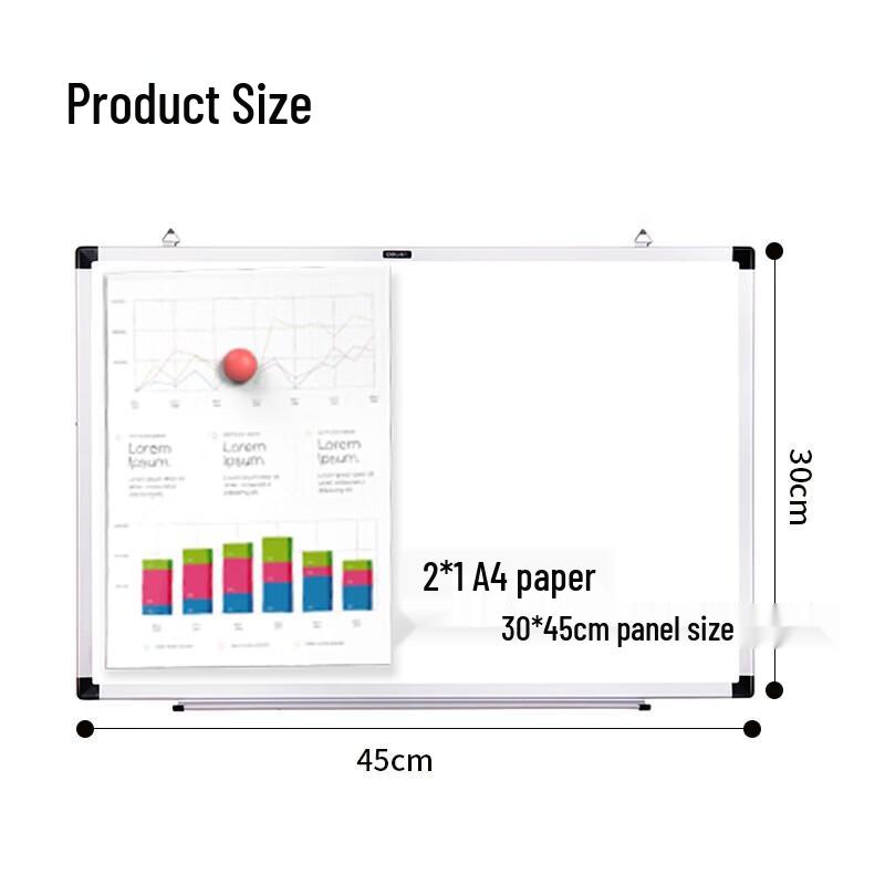 Deli 30x45cm Magnetic Whiteboard