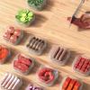 6pcs Refrigerator Organizer Plastic Storage Box with Lid for Fridge Kitchen Storage Keep Your Refrigerator Organized