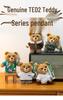 Ted2 Plush Teddy Bear Keychain Pendant - Stuffed Animal Comfort Doll Birthday Gift