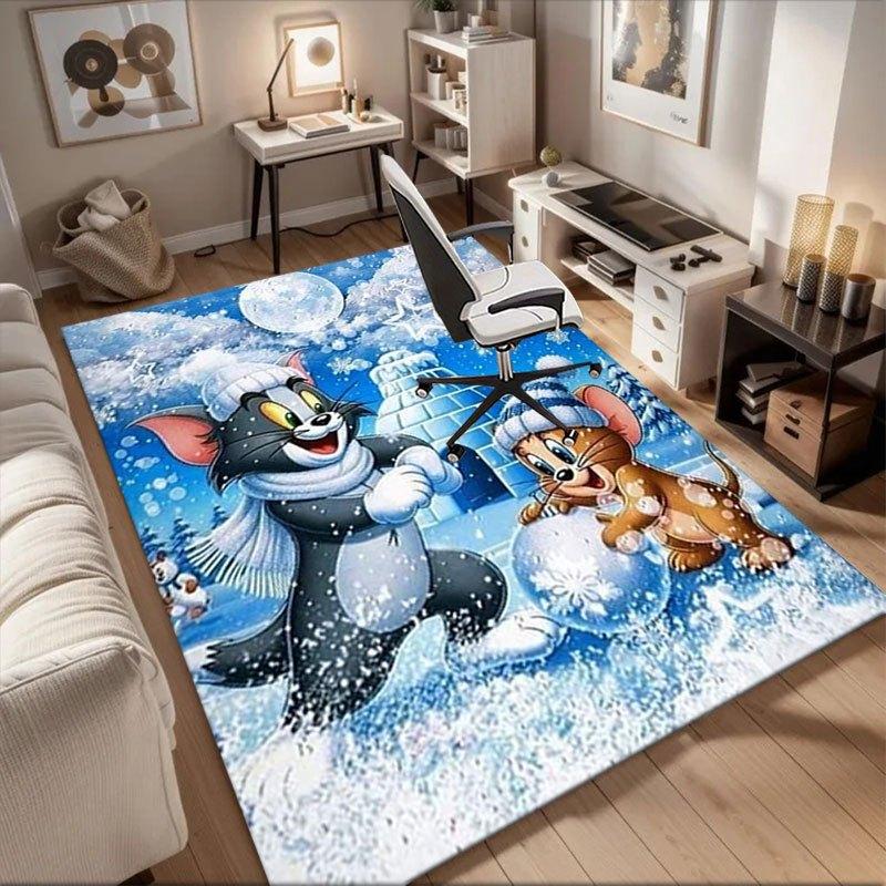 

Tom & Jerry Winter Wonderland Christmas PosterOffice Mat Home Decor Gift For Halloween & Christmas LD108 60cm by 90cm