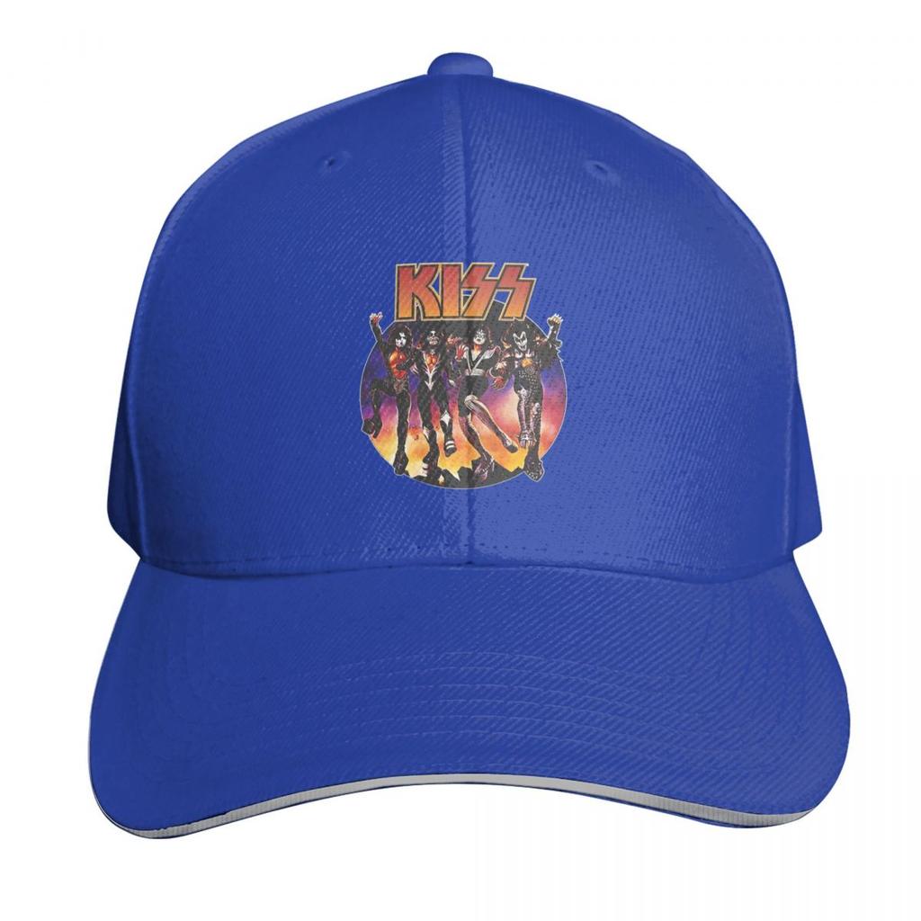 Kiss Rock Band Logo Cap Fashion Casual Baseball Caps Adjustable Hat Hip Hop Summer Unisex Baseball Hats