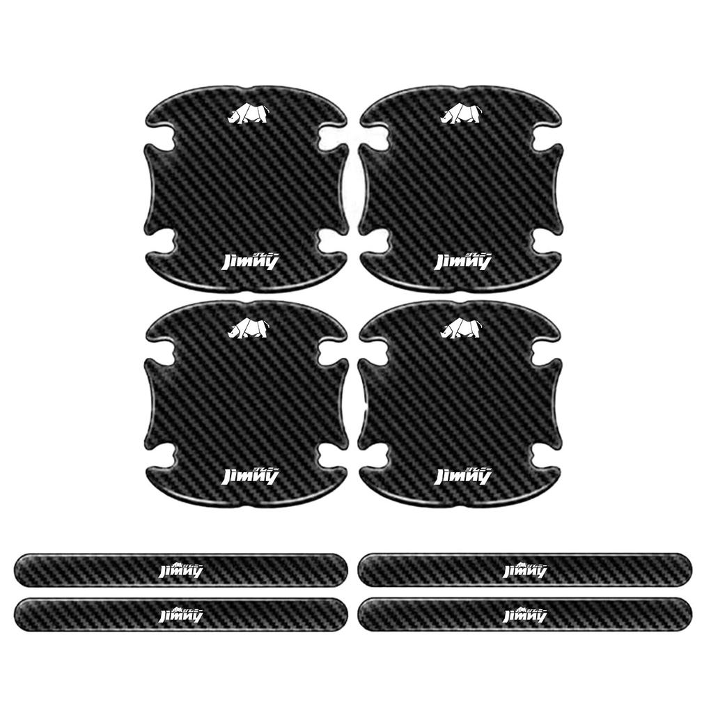 InnoWave Jimny Door Handle Set of for All Jimny Models 2018 Car Door Scratch Easy Unique Black Protectors, 8, (April - Present), Guards, Prevention,