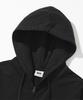 Xox 2-Way Semi-Overfit Sweat Zip-Up Hoodie [Black]