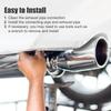 uxcell SS304 90 Degree Mandrel Bend Elbow Stainless Steel Bend Tube Exhaust Elbow Pipe