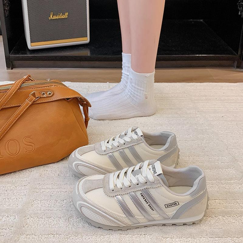 Mesh German training shoes women's 2025 summer and autumn new popular niche breathable versatile flat-bottomed casual sports Forrest Gump shoes