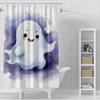 Home Shower Curtains For Bathroom Waterproof Fabric Modern Nordic Style Living Room Curtain Halloween Autumn Pumpkin Decoration