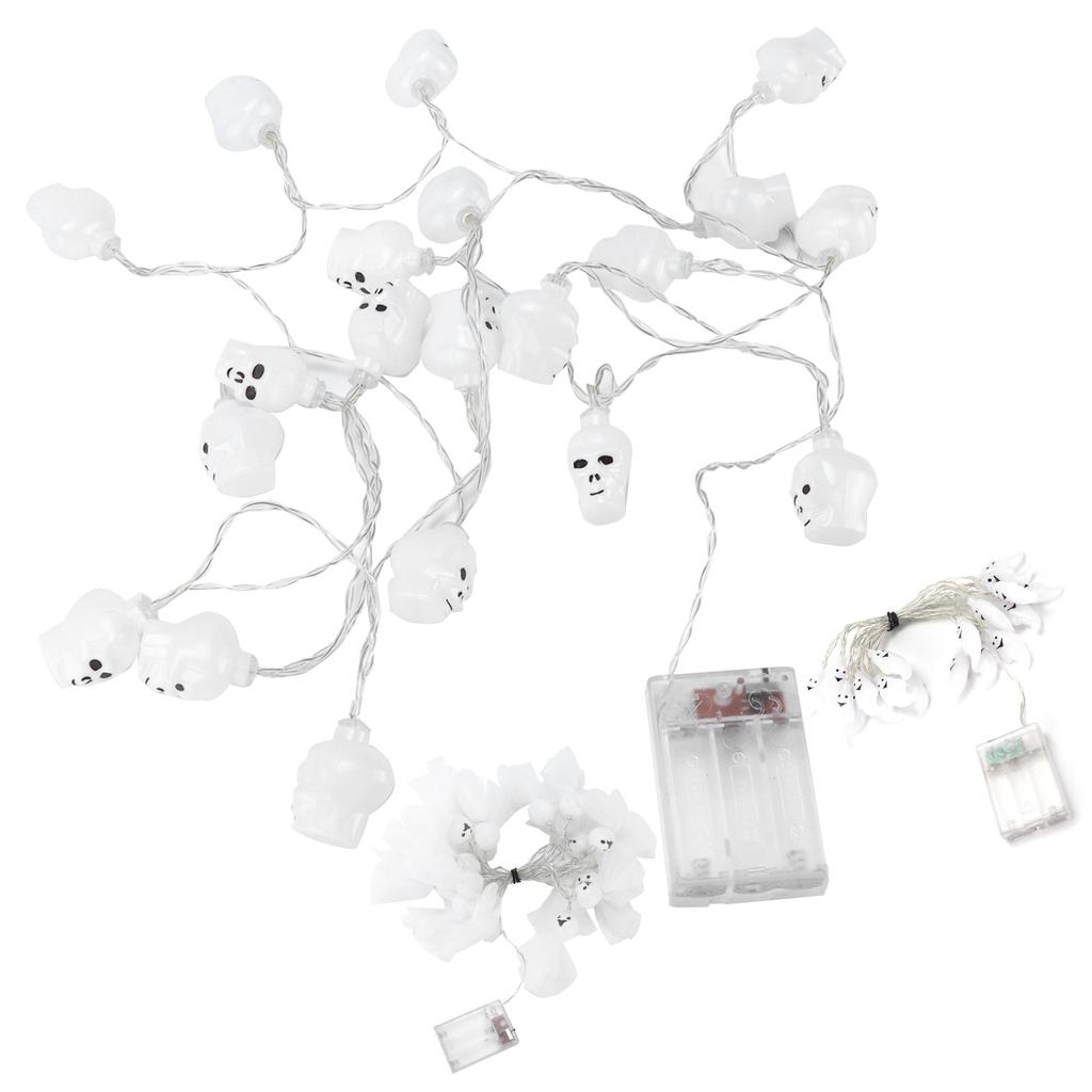 Skeleton Lights Mini Portable Battery Powered Energy Saving LED Lights Halloween Skull Lights