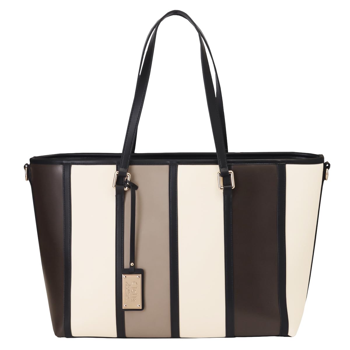

Tote bag for large A4 Bellezza series [Clelia] women, capacity, compatible, 2-way, mother s bag, [CL-22128] (Tiramisu)