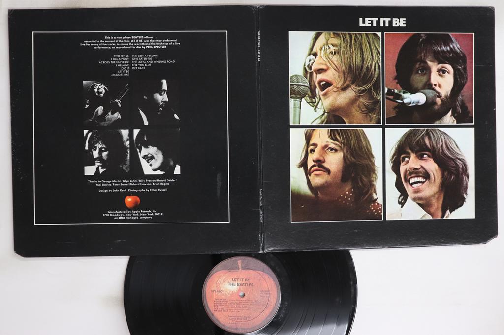 LP Record BEATLES - Let It Be AR34001 APPLE 1970 US Rock Used