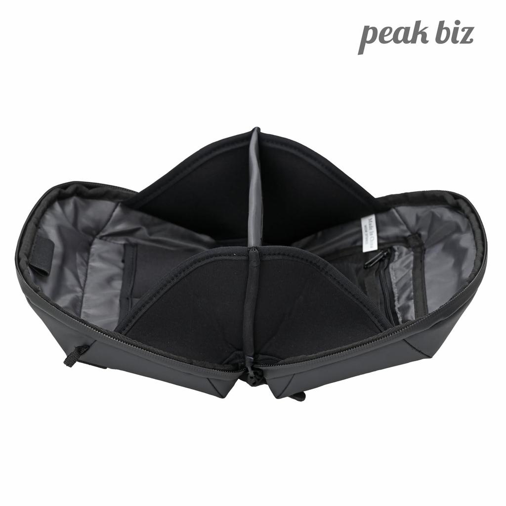 Peak Biz Travel Gadget Small Gadget Pouch, Pouch, Pouch, Bag-in-Bag, Medium, Black, VPEAK-IN09