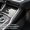ABS Kohlefaser Auto Gangschaltungsblende Abdeckung Innenraum Kit Zierleisten Aufkleber Für BMW 3er 4er G20 G21 G22 2020-2025 Auto Zubehör